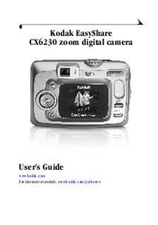 Kodak CX 6230 manual. Camera Instructions.