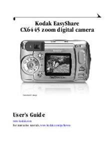 Kodak CX 6445 manual. Camera Instructions.
