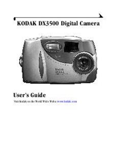 Kodak DX 3500 manual. Camera Instructions.