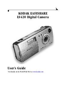 Kodak LS 420 manual. Camera Instructions.