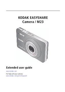 Kodak EasyShare M 23 manual. Camera Instructions.