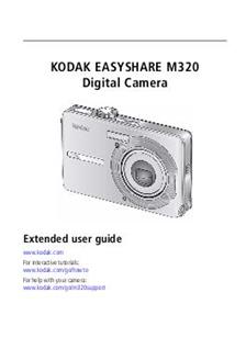 Kodak M 320 manual. Camera Instructions.