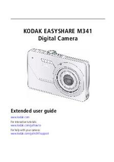 Kodak EasyShare M 341 manual. Camera Instructions.