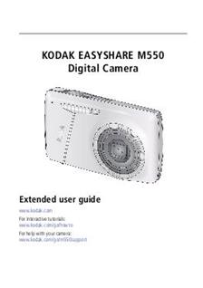 Kodak EasyShare M 550 manual. Camera Instructions.