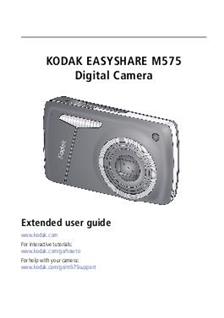 Kodak EasyShare M 575 manual. Camera Instructions.