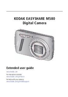 Kodak EasyShare M 580 manual. Camera Instructions.