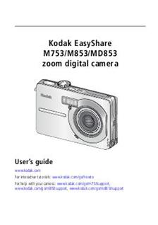 Kodak EasyShare M 753 manual. Camera Instructions.