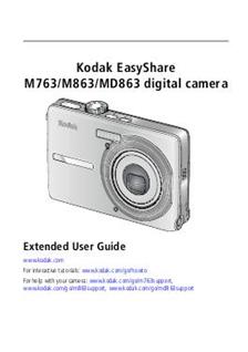 Kodak EasyShare MD 863 manual. Camera Instructions.