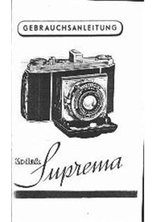 Kodak Suprema manual. Camera Instructions.