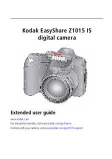 Kodak EasyShare Z 1015 IS manual. Camera Instructions.