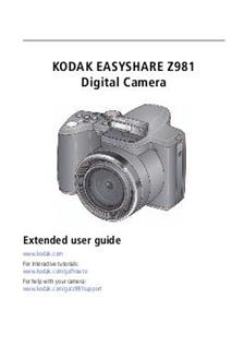 Kodak EasyShare Z 981 manual. Camera Instructions.