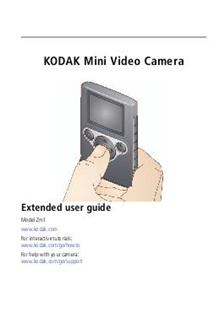 Kodak Zm 1 manual. Camera Instructions.