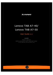 Lenovo A7-50 manual. Camera Instructions.