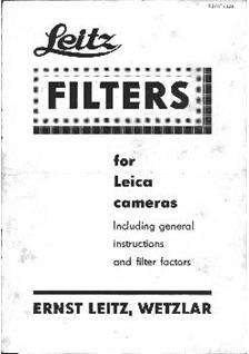 Leica Misc manual. Camera Instructions.