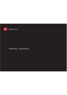 Leica X-U manual. Camera Instructions.