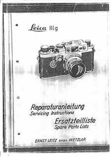 Leica 3 a Printed Manual