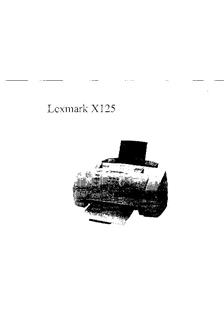 Lexmark X 125 manual. Camera Instructions.