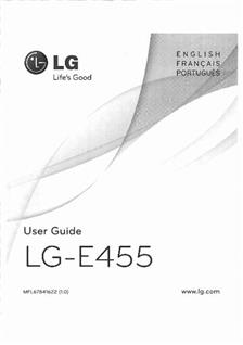 LG E455 manual. Camera Instructions.