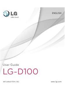 LG D100 manual. Camera Instructions.