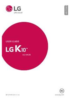 LG K10 manual. Camera Instructions.