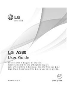 LG A 380 manual. Camera Instructions.