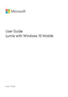 Microsoft Lumia 640 LTE Printed Manual