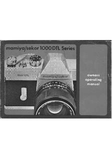 Mamiya Sekor 1000 DTL manual. Camera Instructions.