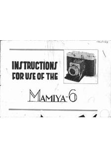 Mamiya Six manual. Camera Instructions.