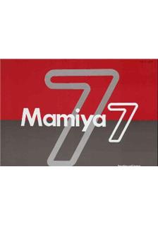 Mamiya 7 manual. Camera Instructions.