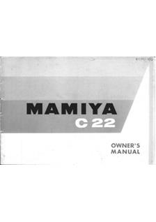 Mamiya C 22 manual. Camera Instructions.