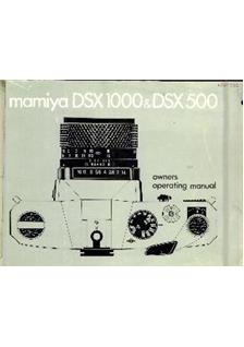Mamiya DSX 500 manual. Camera Instructions.