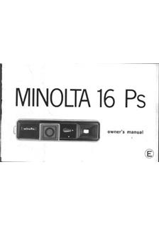 Minolta 16 Ps manual. Camera Instructions.