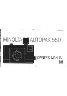 Minolta Autopak 550 manual. Camera Instructions.