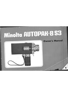 Minolta Autopak 8 S 3 manual. Camera Instructions.