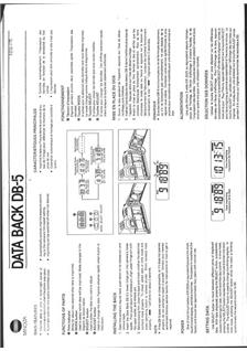 Ricoh DB 5 manual. Camera Instructions.