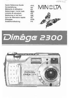 minolta dimage 2300