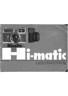 Minolta HiMatic manual. Camera Instructions.