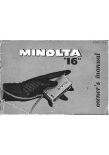 Minolta 16 Printed Manual