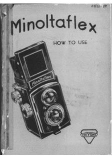 Minolta Minoltaflex manual. Camera Instructions.