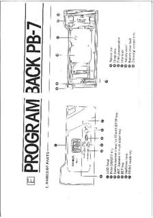 Minolta Program Back 7 manual. Camera Instructions.