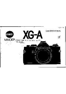 Minolta X 7 manual. Camera Instructions.