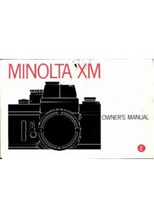 Minolta XM manual. Camera Instructions.