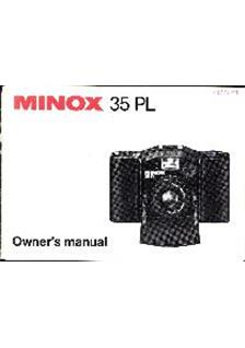 Minox 35 PL manual. Camera Instructions.