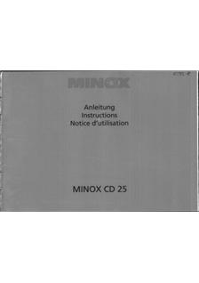 Minox CD 25 manual. Camera Instructions.