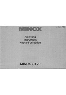 Minox CD 29 manual. Camera Instructions.