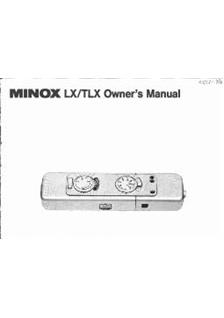 Minox TLX manual. Camera Instructions.