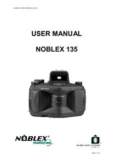 Noblex Noblex 135 manual. Camera Instructions.
