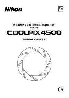 Nikon Coolpix 4500 manual. Camera Instructions.