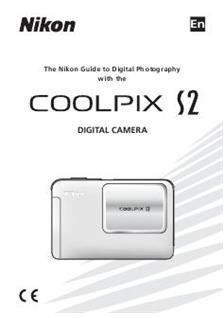 Nikon Coolpix S2 manual. Camera Instructions.