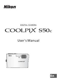 Nikon Coolpix S50 C manual. Camera Instructions.